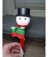 Snowman Christmas House Holiday Themed Solar Stake Light 14x2.5in 1 Each... - $21.32 CAD
