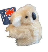 Vtg Koala Pencil Hugger Plush Mini Australia Flag Souvenir Grabber Figure Clipon - £15.57 GBP