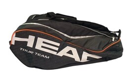 Head Tour Team 12R Tennis Bag Backpack 12 Racquet Black Orange Large image 5