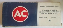 Vintage Box of Eight(8) NOS AC-Delco Spark Plugs CR44NS 5612994 - $16.72