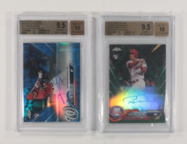Lot Of 2 BGS 9.5 2018 Topps Chrome Rooke Auto Victor Robles and Rhys Hoskins - £140.94 GBP