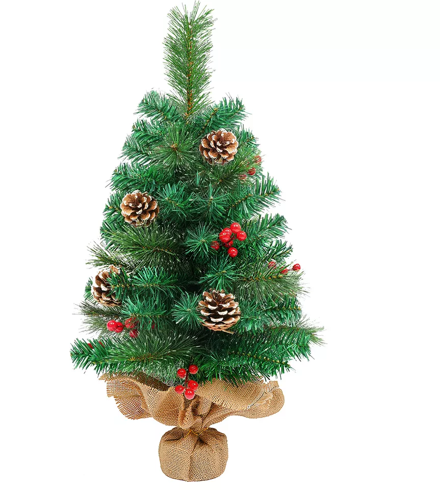2 FT Artificial Christmas Tree Small Mini Tabletop Ornament Xmas Home De... - $45.98