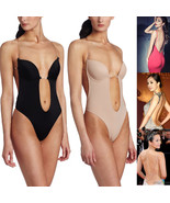 Backless Full Body Shaper Thong Convertible Seamless Low Back Max Cleava... - £10.99 GBP+