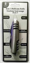 Multi-Use Knife Utility Hand Tool 8-in-1 Can Opener Blade Corkscrew NEW ... - $8.89