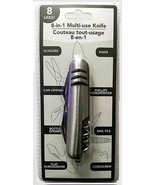 Multi-Use Knife Utility Hand Tool 8-in-1 Can Opener Blade Corkscrew NEW ... - $12.07 CAD