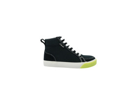 [06158] Clarks Club Pop TD Boys Kids Black Neon Yellow Sneakers Wide - £29.47 GBP