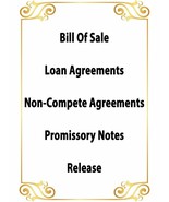 Bill Of Sale / Loan Agreement / Non-Compete / Release Forms Fast! 3.0 USB - $4.94+