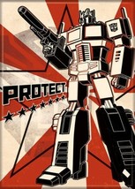 Transformers Animated Series Protect Optimus Prime Refrigerator Magnet UNUSED - £3.18 GBP