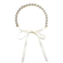 Rhinestone Headband Shiny Flower Bridal Ribbon Hair Hoop For  Evening Party - £15.14 GBP+