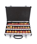 Newdeli Router Bit Set 35 Pieces 1/4 Inch Shank Tungsten Carbide Tipped ... - $1,103.20 MXN
