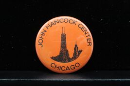 Vtg Chicago John Hancock Center Building Skyline 2.25&quot; Button Pin Pinback - $21.05 CAD