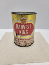 Vintage HARVEST KING Non Detergent Motor Oil Qt. Cardboard Paper Can St ... - £11.21 GBP