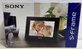 Sony S-Frame DPF-D70 7&quot; Digital Photo Frame NEW In OPEN BOX - £37.90 GBP