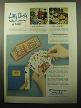 1950 United States Playing Card Co. Congress Cards Advertisement - Lilly Dache - £14.86 GBP