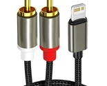 Rca Cable Compatible With Iphone, Ios To Rca Aux Audio Cord, Hi-Fi Sound... - $17.99