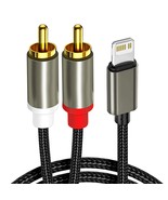 Rca Cable Compatible With Iphone, Ios To Rca Aux Audio Cord, Hi-Fi Sound... - £13.62 GBP