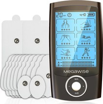 MegaWise 48 Modes?24 * 2? Dual Channel EMS TENS Unit Muscle Stimulator with 14Pc - £35.87 GBP