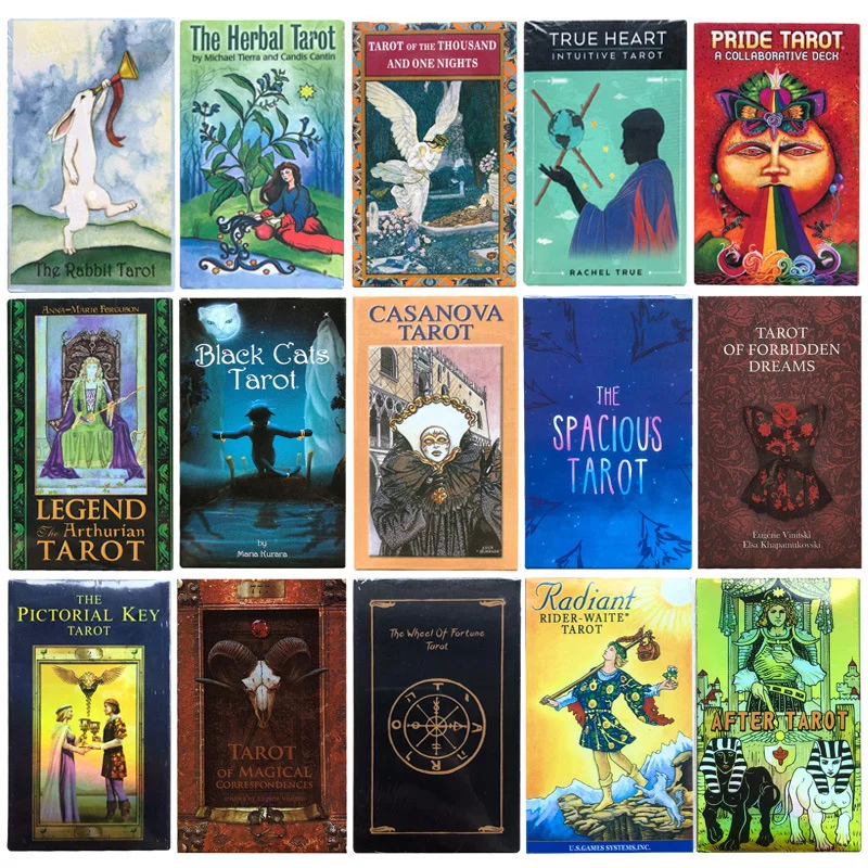 Tarot Deck Oracles Cards Divination Prophecy Multiplayer Game Oracle Card Tarot - £10.94 GBP