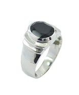 Jaipur 925 Sterling Silver Adorable Genuine Black Ring, Black Onyx Black... - £14.21 GBP