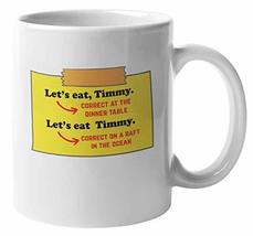 Make Your Mark Design Let&#39;s Eat, Timmy. Funny Coffee &amp; Tea Mug for Grammar Nazi  - £15.81 GBP+