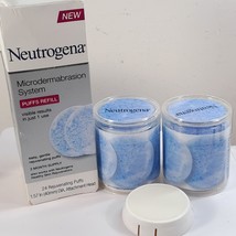 NEW Neutrogena Microdermabrasion System Facial Refill 24 puffs &amp; attachm... - $3,273.36 MXN