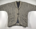 Vintage Jeremy Koehler Intrecciati Cappotto Donna 14-16 Gray Alpaca Dolm... - $158.58