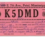 K5DMD Petal Mississippi QSL Card 1958 - $13.86