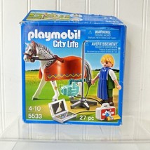 Playmobil City Life Horse Doctor Veterinarian 5533 Mostly Complete - £8.62 GBP
