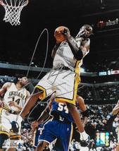 Jermaine O&#39;Neal autographed Indiana Pacers basketball 8x10 photo COA  - £54.50 GBP