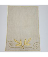 Vintage Applique Table Runner 16x11 Inch Beige Yellow - €12,15 EUR