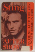 Sting / The Police - Vintage Original Concert Tour Cloth Backstage Pass - £7.92 GBP