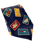 Mercedes Postage Stamp Sports Sailing Polo Horses Novelty Necktie - $15.86