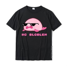 Funny Thug No Bloblem Pun Blobfish Deal With It T-Shirt Young Faddish Summer Top - £69.92 GBP