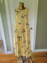Silk Hilo Hawaiian Print Tropical Summer  Lightweight Beach Dress 100% S... - £27.19 GBP