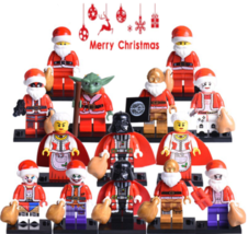 Collection 14Pcs Christmas Santa Claus Star Wars Darth Vader Yoda Minifigures - £22.37 GBP