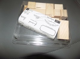 Stampin&#39; Up Noteworthy Rubber Stamp 9 Pc Set NEW - £19.19 GBP