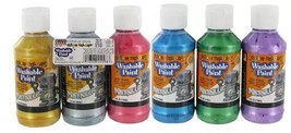 Clean Colors Metallic Washable Paint -Price Per 6 Piece Set New - $14.84