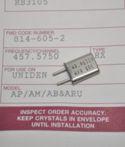 Standard Comm. Uniden Scanner/Radio Frequency Crystal Receive R 457.5750 MHz - $10.88