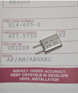 Standard Comm. Uniden Scanner/Radio Frequency Crystal Receive R 457.5750... - $14.77 CAD