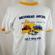 Vintage Jaycees Car Show 1989 Ringer T-Shirt Large Hanes 50/50 Single Stitch 80s - $29.99