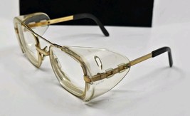 Vtg Titmus Z87 5 1/2 Safety Eyeglasses Gold Aviator 52 20 FRAMES ONLY - $343.90 MXN