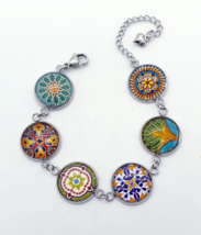 Handmade Traditional Tiles Design Bracelet Unique Gift Box Spanish Portuguese - £14.67 GBP