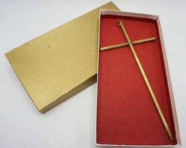 Metal Cruz Crucifijo 25.4cm Alto Con / Caja - $44.44