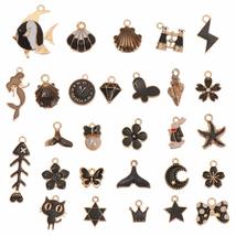 31PCS Fashion DIY Accessories Bracelet Earrings Handmade Assorted Shapes Enamel  - £10.50 GBP