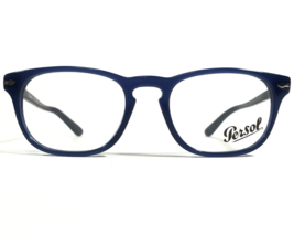 Persol 3121-V 1028 Eyeglasses Frames Polished Blue Square Horn Rim 50-19-140 - £110.66 GBP