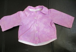 Purple Long Sleeve Blouse for 18&quot; Doll - £4.70 GBP