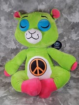 Rare Yogimals Plush Stuffed Bear Green Peace Yoga Animal Good Stuff New W Tags - £9.12 GBP