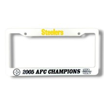 Vintage NFL Pittsburgh Steelers Plastic License Plate Frame Superbowl XL 2005  - $15.95