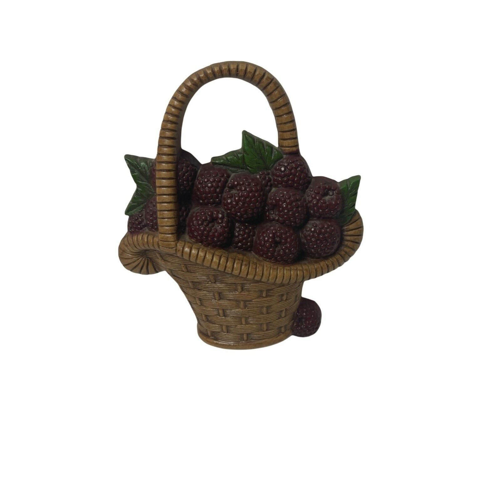 Vintage Burwood Products Co. 1985 Kitchen Decor - Basket of Berries Wall Decor - $7.61