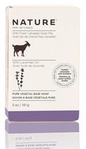 Nature By Canus Bar Soap, Lavender Oil, 5 Oz, With Fresh Canadian Goat Milk, Vit - £16.83 GBP